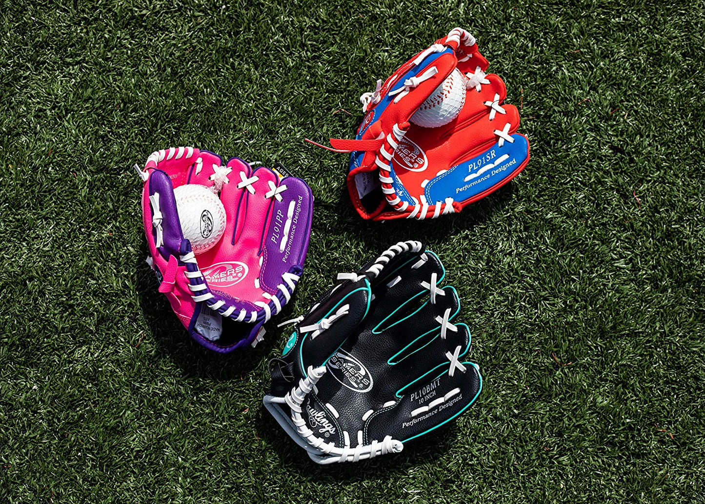 Rawlings Players Series T-Ball and Youth Baseball Gloves - Various Styles Available