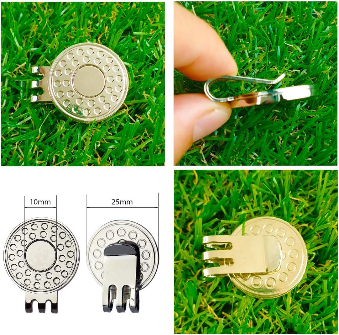 Premium Golf Ball Marker and Hat Clip Set for Men and Women Golfers - Convenient and Stylish Gift Option