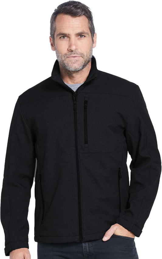 Men's Lightweight Softshell Jacket - Wind and Water Resistant, Breathable Outdoor Coat
