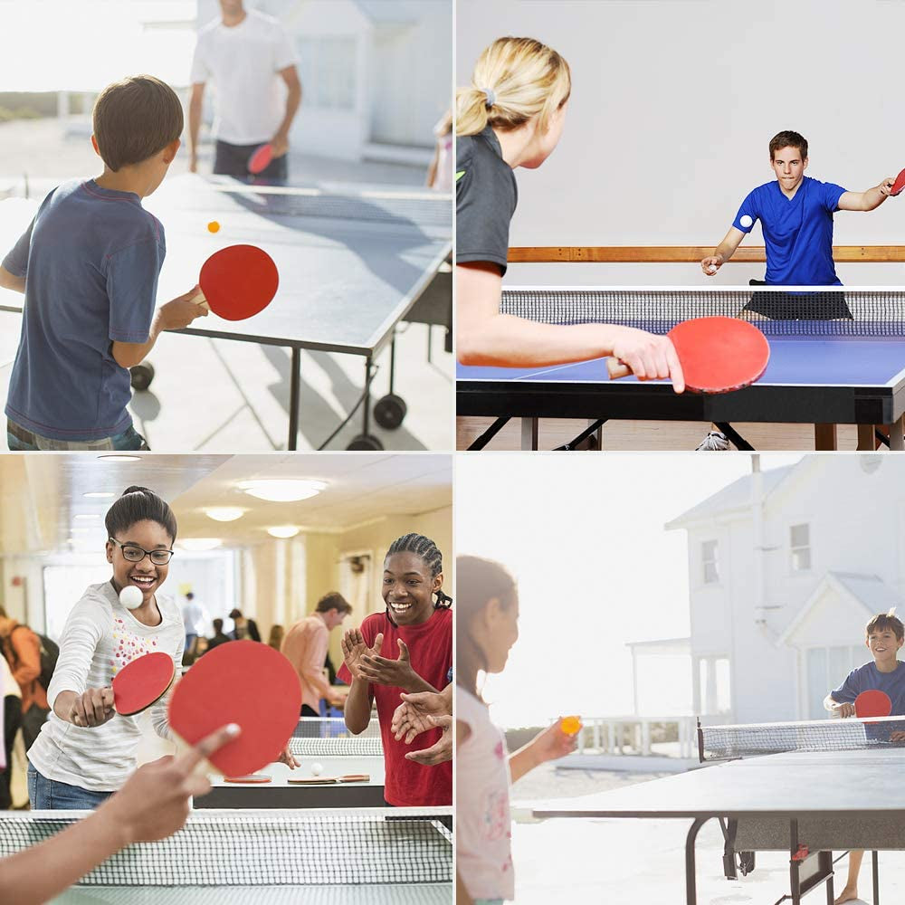 Professional Table Tennis Paddle Set with Retractable Net, Rackets, Balls, and Carry Bag for Indoor and Outdoor Use