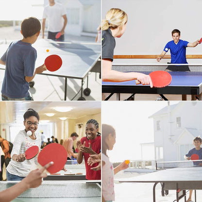 Professional Table Tennis Paddle Set with Retractable Net, Rackets, Balls, and Carry Bag for Indoor and Outdoor Use