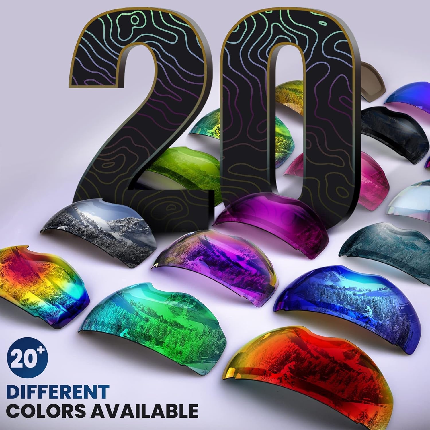 Professional Ski Goggle Replacement Lens with Quick Magnetic System, Anti-Fog Clarity, UV400 Protection, and Versatile VLT Options for All Weather Conditions