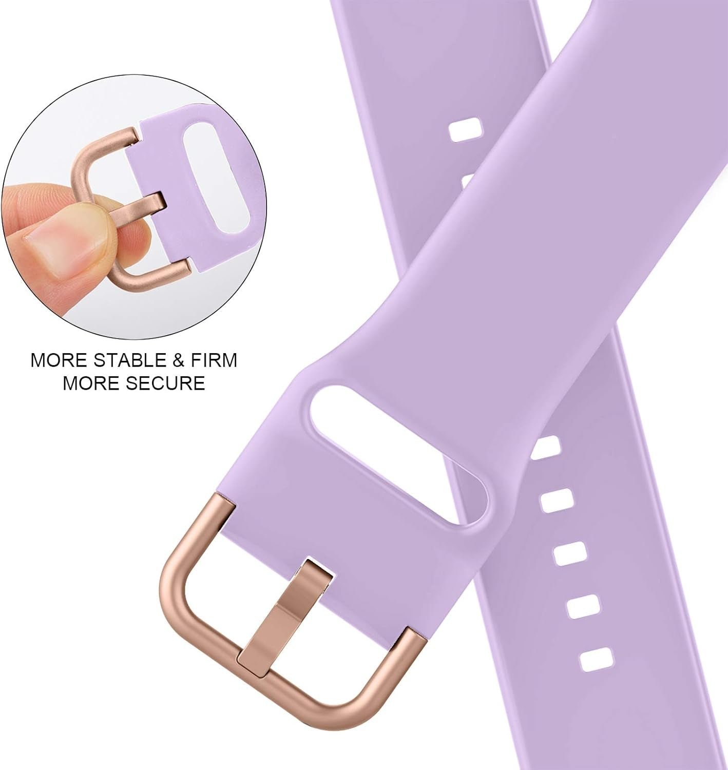Soft Silicone Sport Band for Apple Watch (38mm to 49mm) - Classic Clasp Replacement Strap for Series 1-11, SE, and Ultra - Unisex Design
