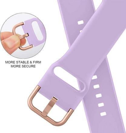 Soft Silicone Sport Band for Apple Watch (38mm to 49mm) - Classic Clasp Replacement Strap for Series 1-11, SE, and Ultra - Unisex Design