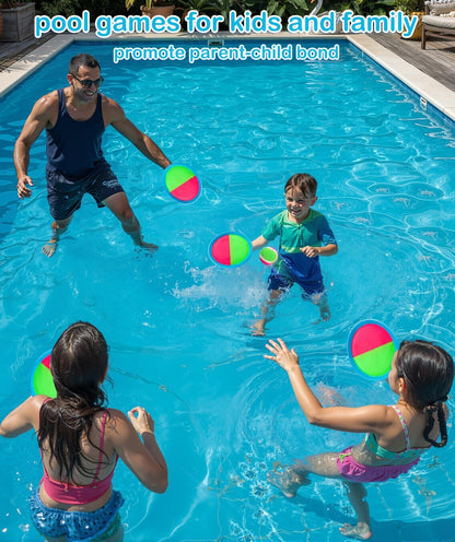 Toss and Catch Ball Game Set - Outdoor Toy for Beach, Pool, Yard, and Camping | Includes 2 Paddles, 2 Sticky Balls, and Carry Bag | Engaging Backyard Activity for Kids Ages 3-12 and Families | Perfect Gift for Birthdays and Holidays