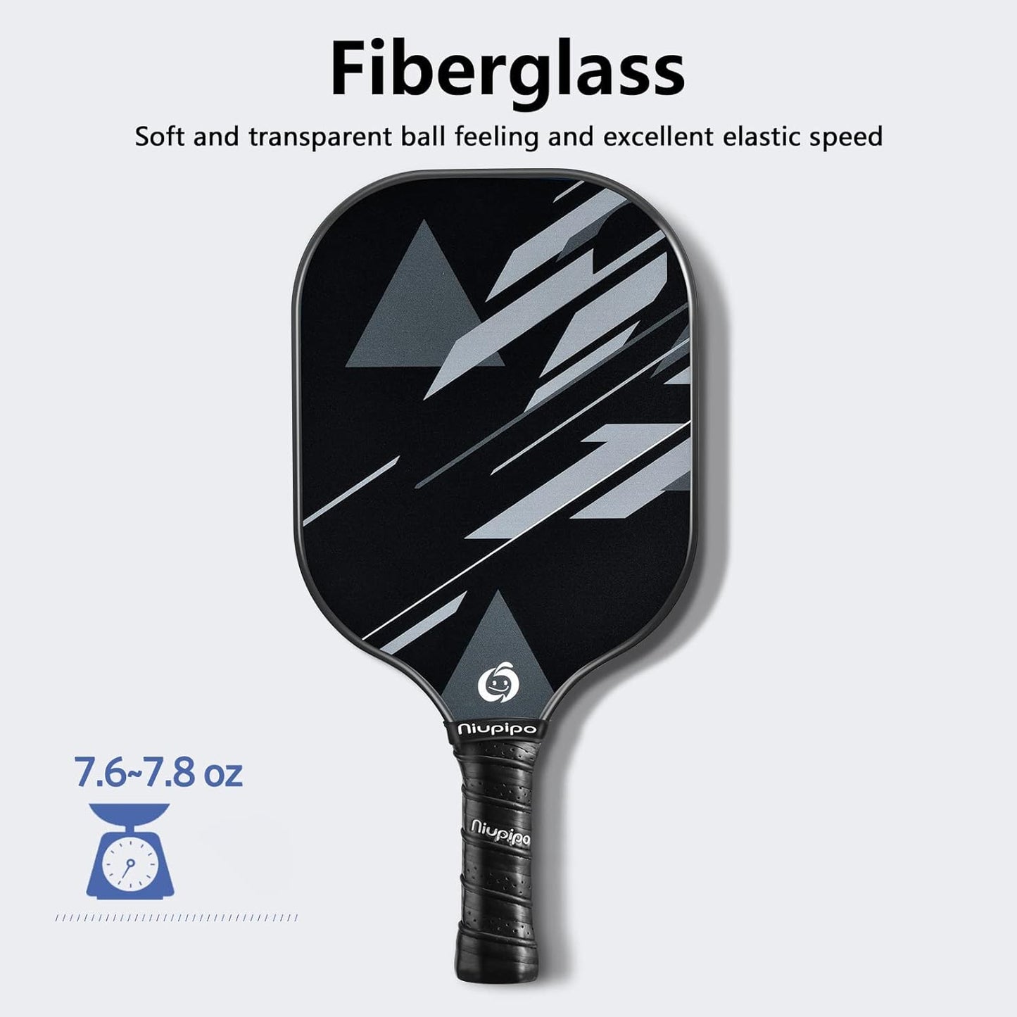 Fiberglass Pickleball Paddle Set (2 or 4 Paddles) - USAPA Approved with Balls and Carry Bag, Lightweight Design with Polypropylene Honeycomb Core for Beginners and Intermediate Players