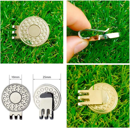 Premium Golf Ball Marker and Hat Clip Set for Men and Women Golfers - Convenient and Stylish Gift Option